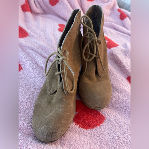 White Mountain Suede Wedges - Picture 2 of 5